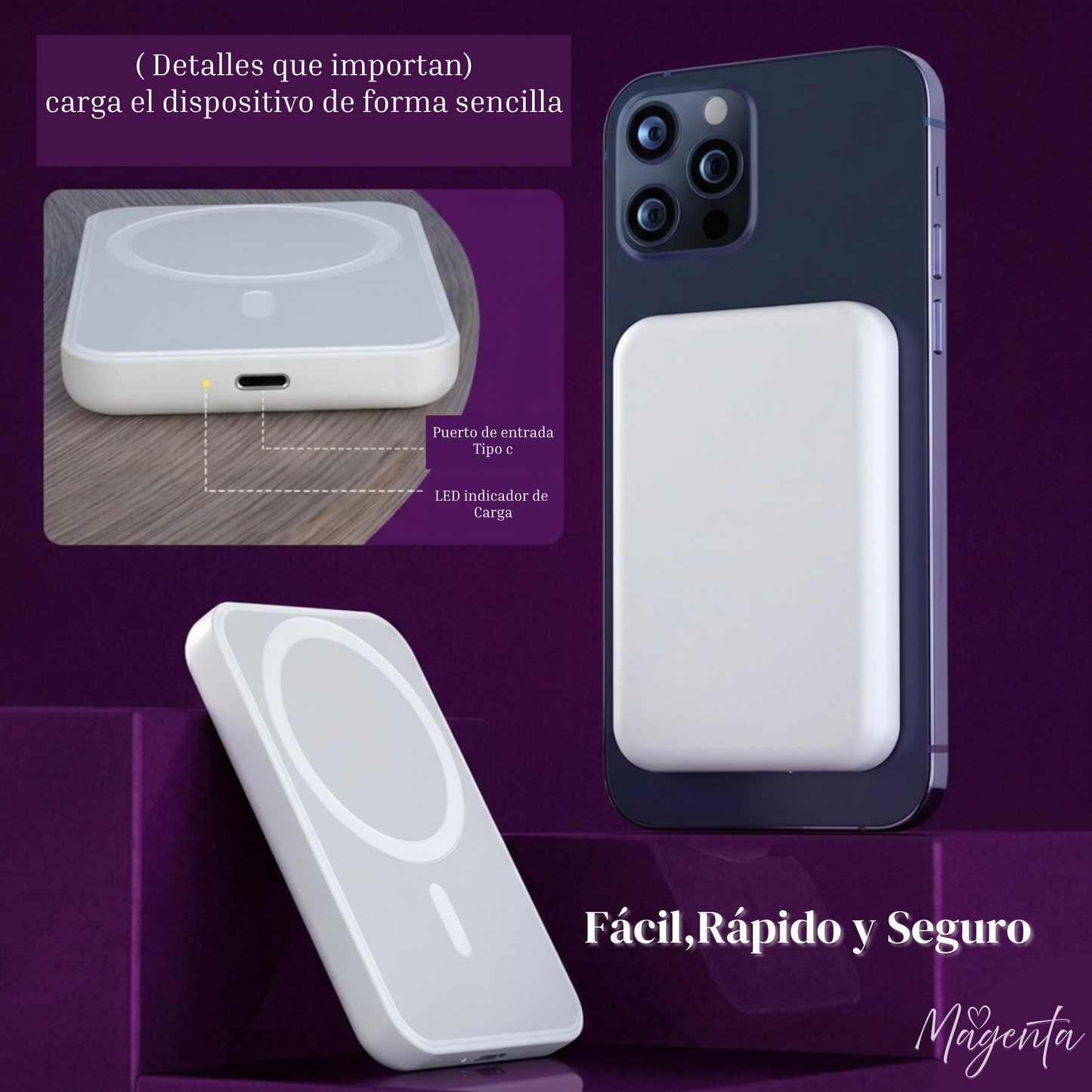 Click & Go - Cargador Portátil Magnético