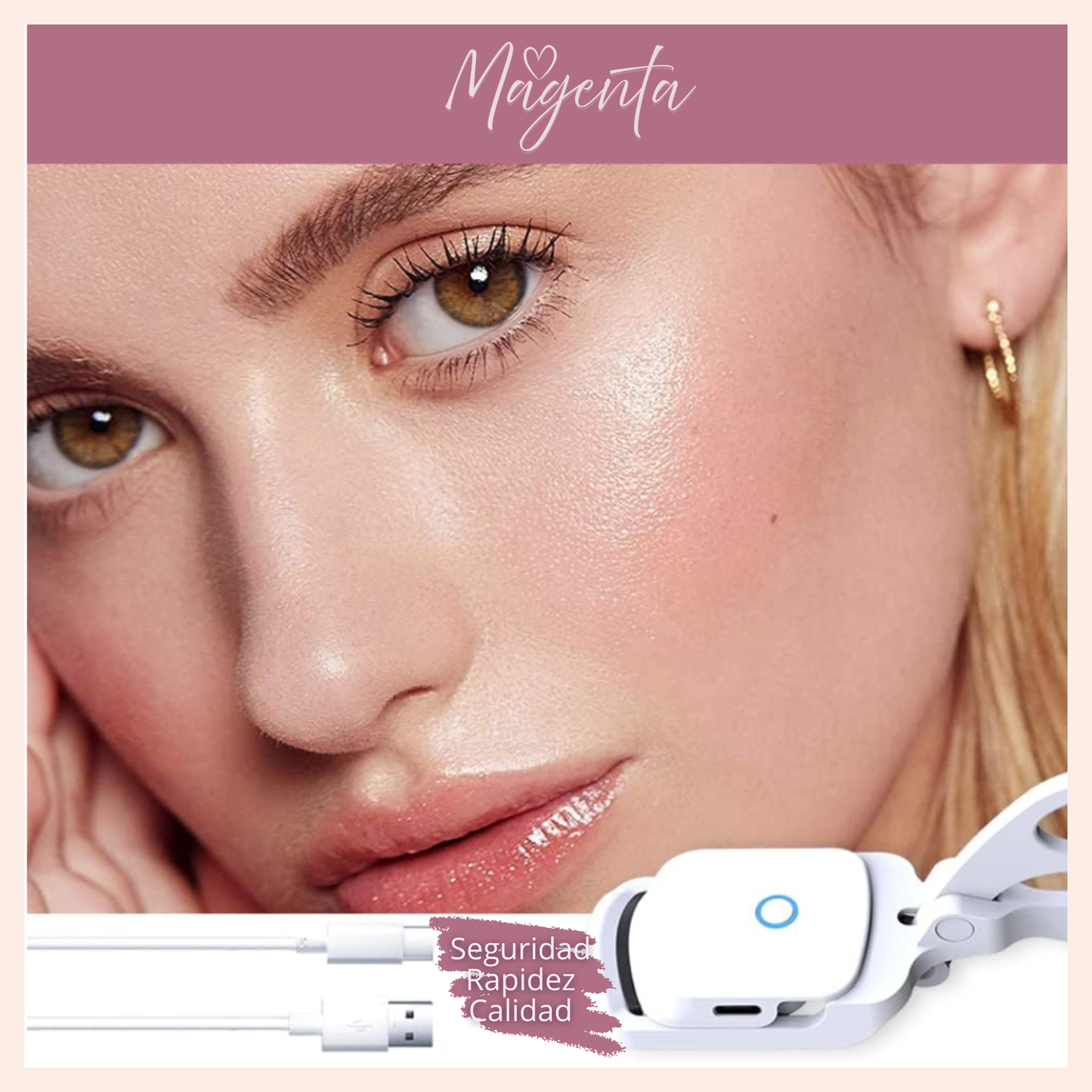 Lash Glow - Rizador Eléctrico de Pestañas