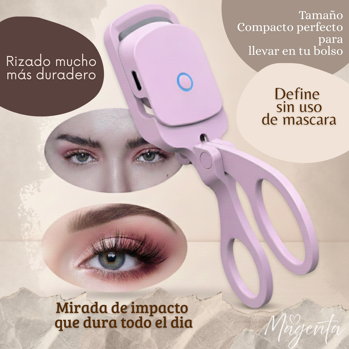 Lash Glow - Rizador Eléctrico de Pestañas