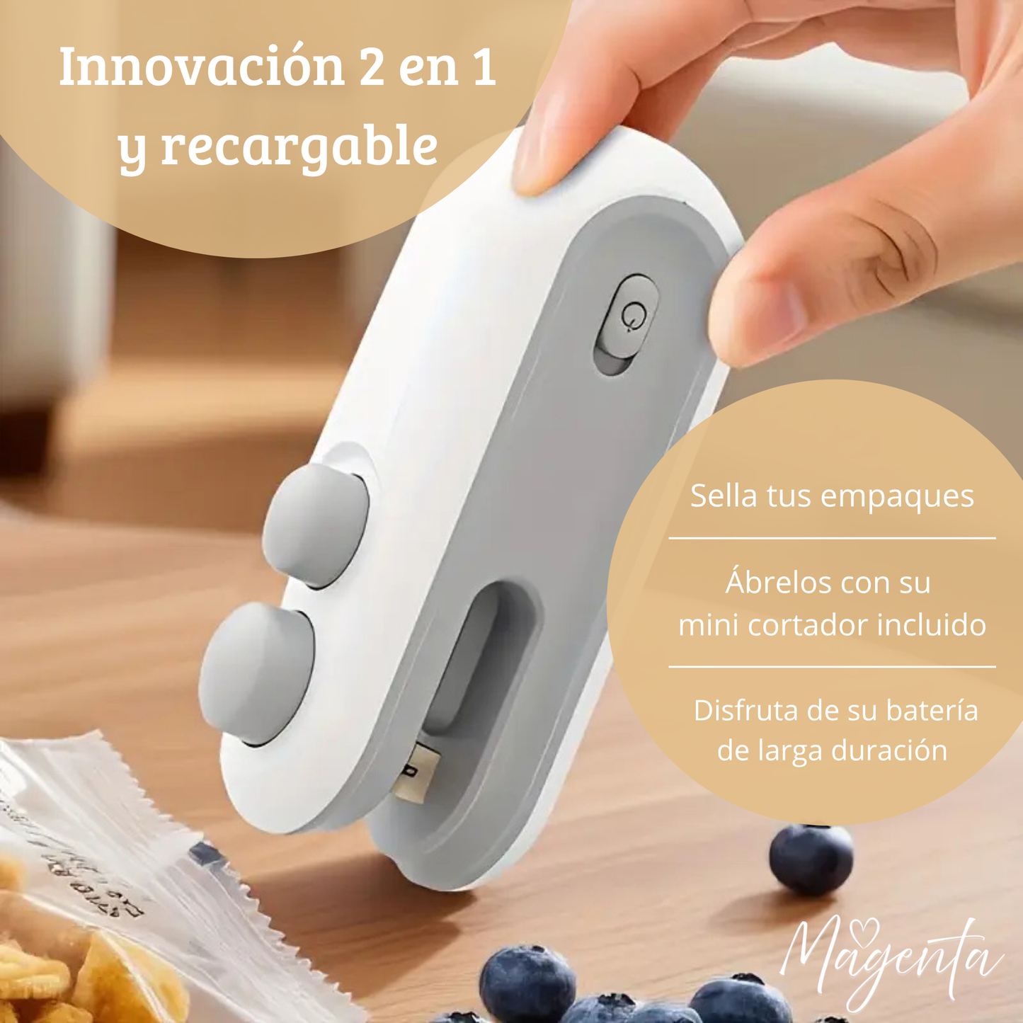 Fresh Lock - Mini Sellador de Bolsas