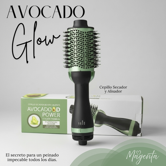 Avocado Glow - Cepillo Secador y Alisador