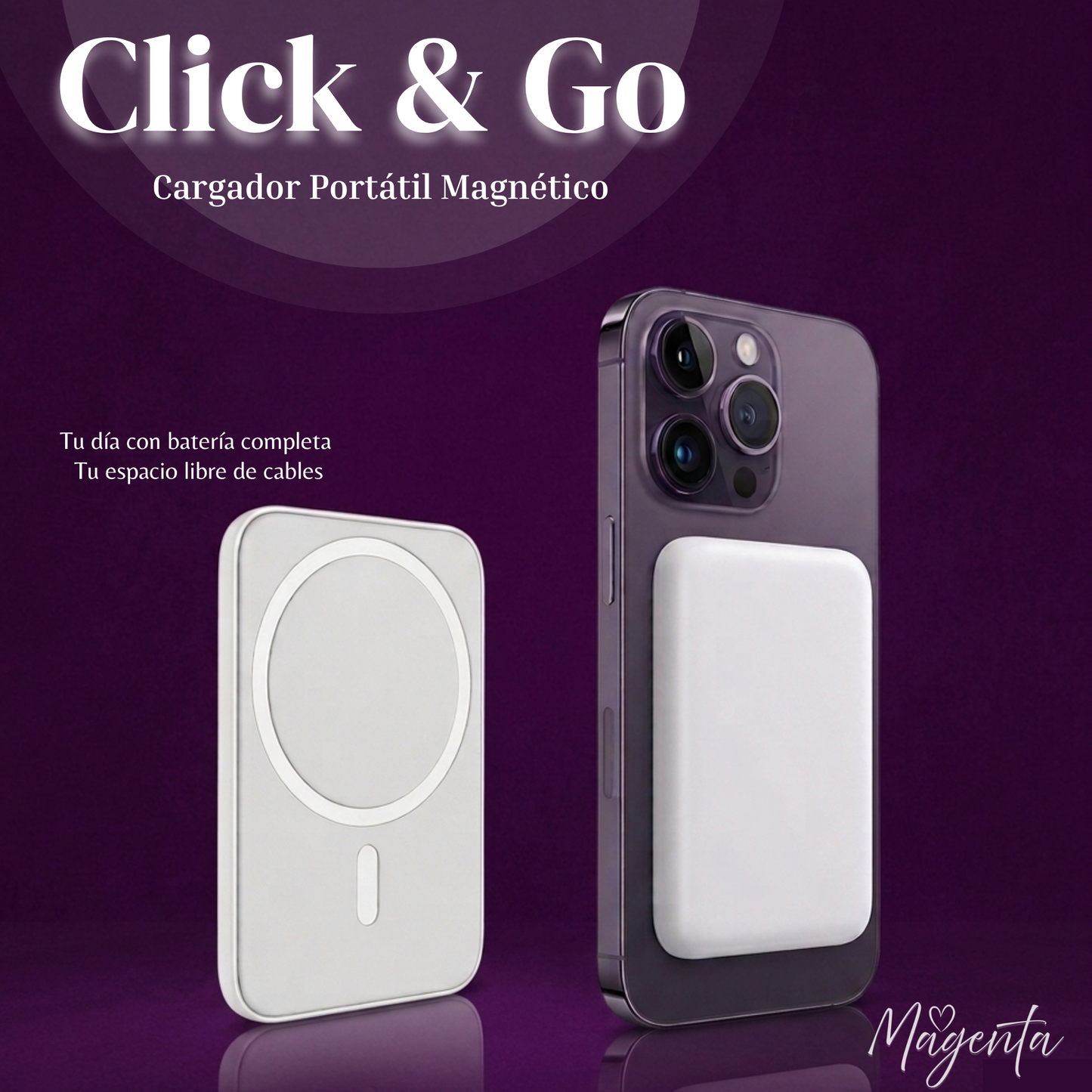 Click & Go - Cargador Portátil Magnético