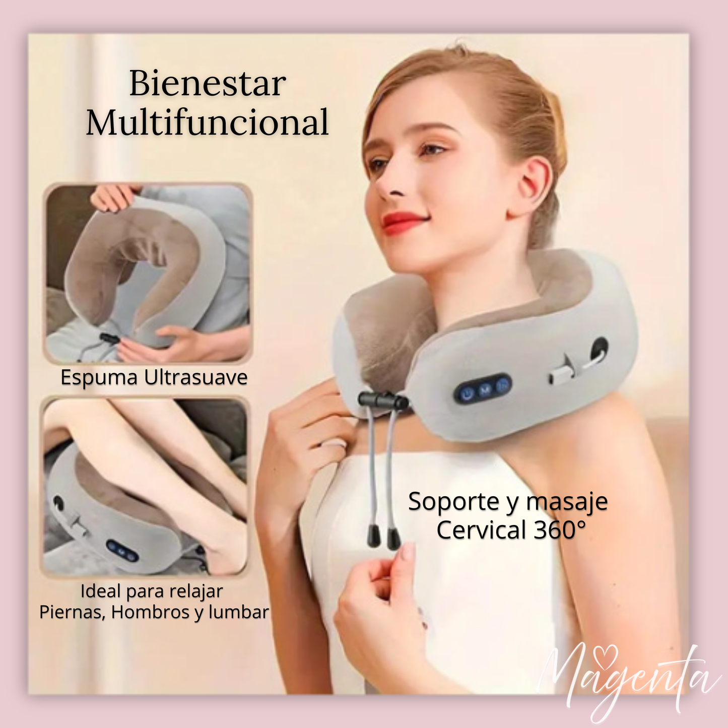 Cloud Therapy - Almohada Masajeadora Cervical